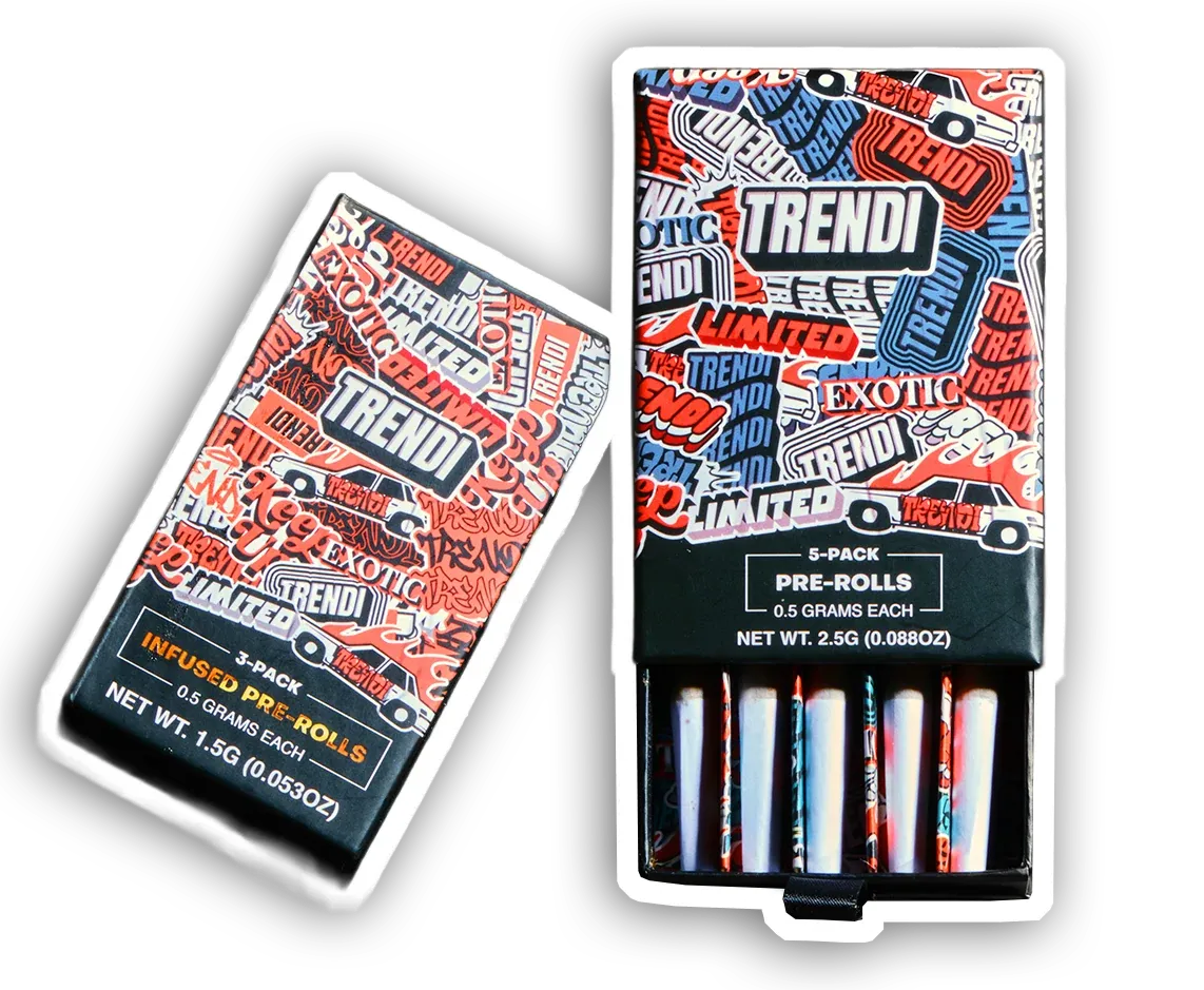 TRENDI sticker-art packaging cluster